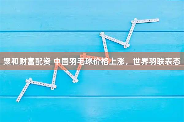 聚和财富配资 中国羽毛球价格上涨，世界羽联表态