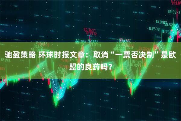 驰盈策略 环球时报文章：取消“一票否决制”是欧盟的良药吗？